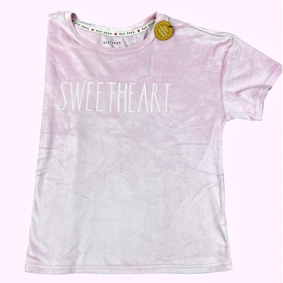 Rae Dunn - ‘Sweetheart’ Velour Pajama Set. SZ: M,L,XL. NWT. Firm! - Picture 2 of 3